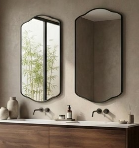 Gold Framed <b>Wall</b> <b>Mirror</b> <b>Set</b>, Shaped Decorative <b>Mirrors</b> - Product Image 1