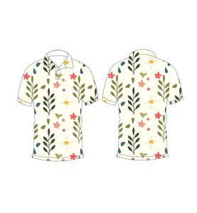 Camisa Polo con Estampado Floral en Toda la Superficie, Transpirable, Estilo Golf, Casual de Verano, Manga Corta, para Hombre y Mujer - Product Image 6