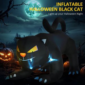 Decorazioni Gonfiabili per Halloween a Forma di Gatto Nero, Display LED Impermeabile da Esterno da 6,2 Pollici - Product Image 4