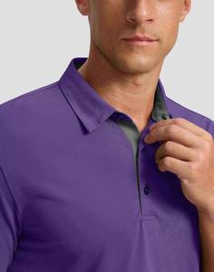 Camiseta de Golf Deportiva para Hombre, Personalizada con su Propio Logotipo, Manga Corta, Cuello Solapa, Tejido de Punto, 100% Algodón, Impresión Digital, Antiarrugas, Secado Rápido - Product Image 6