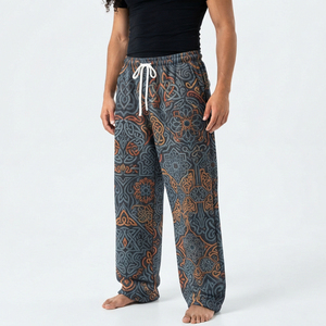 <b>Men's</b> Sublimation Sweat Shorts Casual 100% Polyester Fleece Street Wear <b>Trouser</b> High Quality Fitness Gym Wear <b>Wide</b> <b>Leg</b> Pants <b>Men</b> - Product Image 1