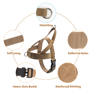Arnés Táctico para Perros, Reflectante, Ajustable, Resistente, con Asa, para Perros Medianos y Grandes, para Pasear y Entrenar - Product Image 3