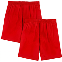 Shorts Bermuda Homme Bleu Uni Séchage Rapide Respirant Écologique en Toile Taille Élastique Décontracté Course Gym Tissé à l'Avant