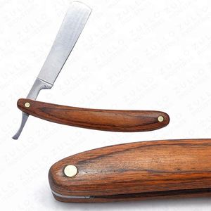 Navaja de Afeitar Recta de Acero Inoxidable de Alta Calidad, Color Negro Antiguo, Plegable, para Barbería, con Logotipo Personalizado OEM para Hombres - Product Image 5