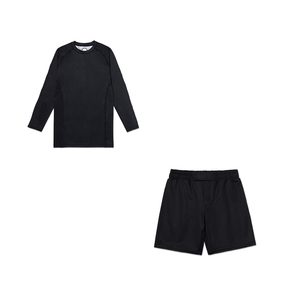 MMA No Gi <b>Grappling</b> Martial Arts Training Compression Fit and Durability Rash Guard & <b>Shorts</b> Sets - Product Image 5