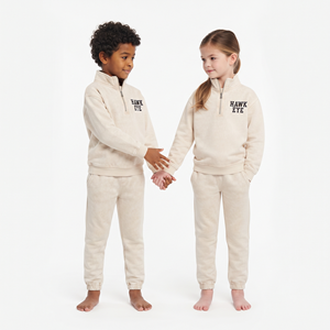 ชุดวอร์มเด็กแบบขายส่งสั่งทำได้  แฟชั่นสไตล์ย้อมสีเอซิด  ชุดเซ็ตสองชิ้นผ้าฝ้ายสีพื้นสำหรับเด็ก - Product Image 3