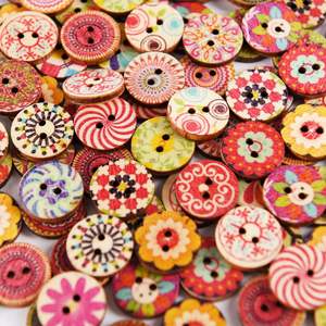 Botón Redondo de Resina de 15mm-38mm, Personalizado, Colorido, con 4 Agujeros, para Abrigo, en Oferta - Product Image 6