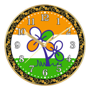 Horloge murale élégante avec motif de politicien indien, technique d'impression personnalisée, idéale pour les diplômes et Noël - Product Image 4