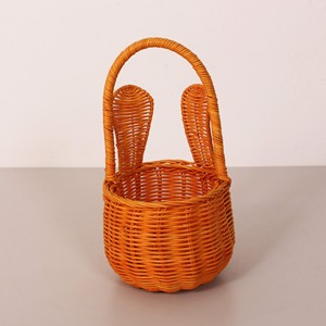 Cesta de conejo de ratán hecha a mano, artículos esenciales para manualidades de Pascua, buena elección de cestas de regalo tejidas - Product Image 5