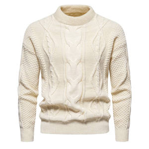 Suéter de Punto para Hombre WARPRO INDUSTRY, Manga Larga, Color Sólido, Invierno, Casual, 100% Algodón, Antiarrugas, Transpirable - Product Image 3