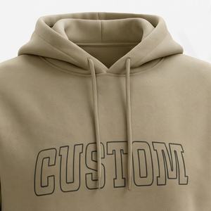 Sudadera con capucha extragrande de algodón grueso y cálido, con estampado personalizado y bordado, para hombre y mujer, de forro polar cómodo. - Product Image 4