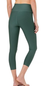 Short de sport taille haute élastique pour femme, legging sexy en maille, pantalon de yoga court, fermeture à cordon, sans couture, ajusté - Product Image 2