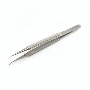 Fórceps de microsutura Premium de 12cm, pinzas quirúrgicas de acero inoxidable, punta de 0,3mm, precisión Manual, microvisión internacional para - Product Image 1