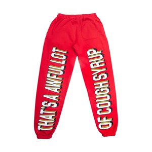 Pantalon de survêtement personnalisé Street Wear 400 GSM THAT'S A AWFUL LOT OF COUGH SYRUP, haute qualité, 100% coton, respirant, séchage rapide - Product Image 4