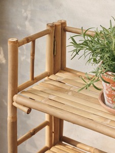 Estante de Almacenamiento Minimalista de Bambú, de 5 Niveles, Diseño Ligero para Organización de Artículos Diversos en la Sala de Estar - Product Image 5