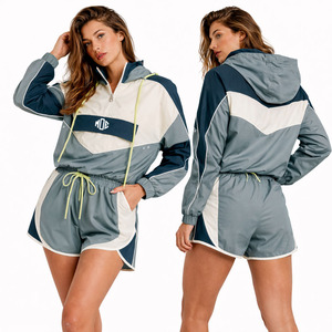 Unisex Lightweight Nylon Windbreaker Fitness <b>Jackets</b> & Hood Zipper Printed Casual Outdoor <b>Summer</b> Wear Short Set <b>Jacket</b> for <b>men</b> - Product Image 1