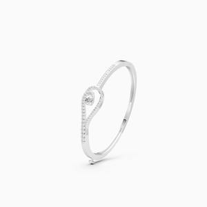 Bracelet Kada Eternal Swirl avec diamants cultivés en laboratoire, 1,37 carat, en or jaune 9 carats, or blanc, or rose - Product Image 1