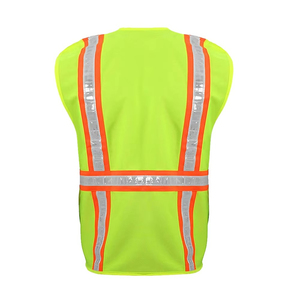 Wholesale High Quality Reflective Tape <b>Safety</b> Vest <b>Roadway</b> Labor <b>Safety</b> Vest Reflective Vest for Women and Men's Work Wear - Product Image 2