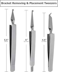 Pince dentaire à action inversée, Pince de placement de brackets orthodontiques, Pince de verrouillage croisé, Pince pour tubes buccaux dentaires, Pince de collage - Product Image 6