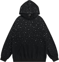 Derniers modèles de sweats à capuche pour hommes en strass avec impression numérique, 100% coton, service OEM, fabriqué au Pakistan