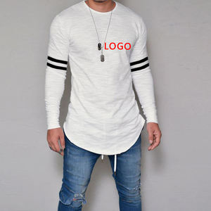 T-shirts décontractés pour hommes en sergé de coton respirant à col en V et manches courtes, impression de logo personnalisé, marque privée, vêtements d'extérieur, vente en gros, OEM - Product Image 3