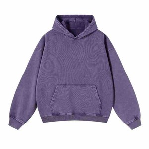Sudadera con capucha personalizada para hombre, 100% algodón, de tela gruesa, con lavado ácido, para marcas independientes con precios al por mayor. - Product Image 2