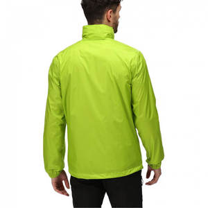 Chaqueta Cortavientos Ligera Color Verde Lima | Abrigo de Entrenamiento para Exteriores con Capucha y Cuello Alto |   Ropa Deportiva Personalizada con Marca Privada - Product Image 2