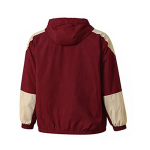 แจ็คเก็ตบอมเบอร์สีขาวสไตล์ลำลองแบบยูนิเซ็กซ์  ขนาด 6XL  แบบกันลมสำหรับฤดูหนาว  ตกแต่งด้านหน้าได้ตามต้องการ  แบบโค้ชบลูซอง  ปิดด้วยซิป - Product Image 3