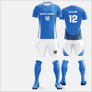 ชุดฟุตบอลแฟชั่นทันสมัย จัดส่งรวดเร็ว ราคาถูก คุณภาพสูงสุด ผลิตจากโพลีเอสเตอร์ 100% สำหรับฤดูร้อน - Product Image 1
