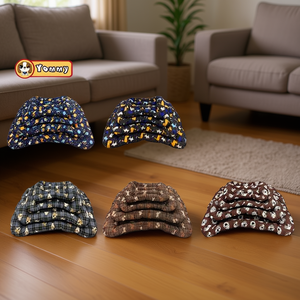 Ensemble de lit pour animaux de compagnie Yommy 4 pièces, lit pour chien imprimé à carreaux, tailles S, M, L, XL - Product Image 3