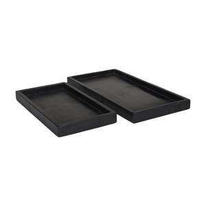 Plateau rectangulaire classique en marbre avec bords décoratifs pour servir, présenter ou organiser des objets – Qualité supérieure - Product Image 5