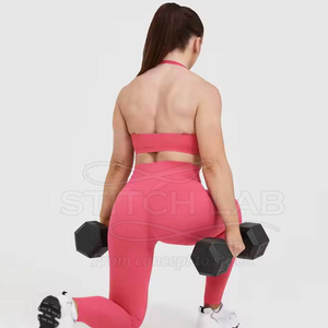 Leggings de maternité pour femmes, pantalons de yoga pour la grossesse, collants de grossesse à taille haute, extensibles dans les quatre sens, motif écossais, logo personnalisé, vente en gros - Product Image 5