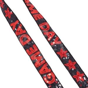 GAME DAY Sangles de sac à perles en or blanc personnalisées Accessoires de mode avec design perlé pour sac à main et sangles de sac - Product Image 1