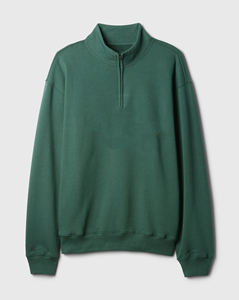 Nouvel Arrivage 2026 Sweat-shirt en molleton vert pour homme à col zippé, imprimé TERZO SPORTS, coupe décontractée, à capuche, tricoté, hiver - Product Image 4