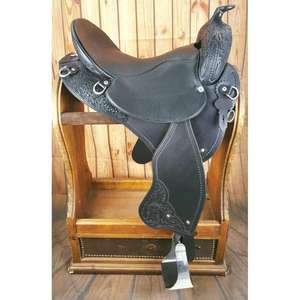 Silla de Montar Inglesa de Cuero Genuino Grabada por Diseñador, Ecológica y Sostenible, Último Diseño Personalizado para Caballos Europeos - Product Image 6