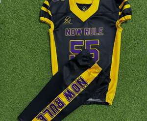 Uniformes de Fútbol Americano Juvenil, Conjunto Completo, Logotipo Personalizado, Impresión Digital, Impresión por Transferencia de Calor, Manga Corta, Secado Rápido - Product Image 5