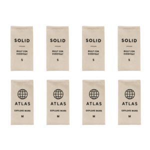 Étiquettes personnalisées en coton à coudre pour vêtements, impression numérique sérigraphiée, lavables, vente en gros, usine vietnamienne - Product Image 2