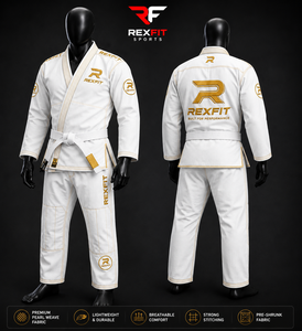 Uniforme de Jiu Jitsu Personalizado de Primera Calidad con Tejido de Perlas, Costuras Reforzadas, Uniforme de Jiu Jitsu Brasileño OEM Personalizado - Product Image 4