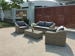 Conjunto de sofá de mimbre PRSF-040 para exteriores, muebles de ratán, al por mayor precio de fábrica, hechos en Vietnam, para Patio y ocio, para todo tipo de clima - Product Image 6