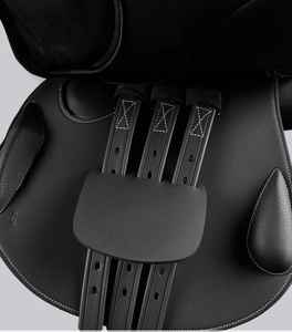 Silla de Montar Inglesa para Salto y Doma Clásica de Contacto Cercano con Cuero Sintético, Arco de Madera y Herrajes de Latón - Product Image 3