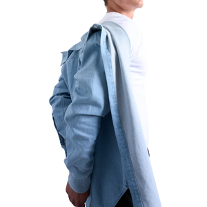 Camisa Vaquera Casual para Hombre, 100% Algodón, Cómoda, Transpirable, Antiencogimiento, Personalizable, al por Mayor - Product Image 4