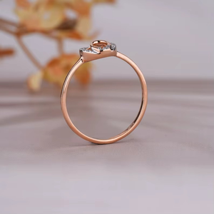Antique Double Circle 925 Silver 14K Yellow Gold Moissanite Ring Women's Classic Love <b>Memorial</b> Anniversary For Christmas <b>Gift</b> - Product Image 2