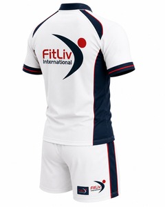 Ventes en gros d'ensembles d'uniformes de rugby pour adultes unisexes, vêtements de sport respirants et durables en polyester, design de logo personnalisé, sublimation - Product Image 2