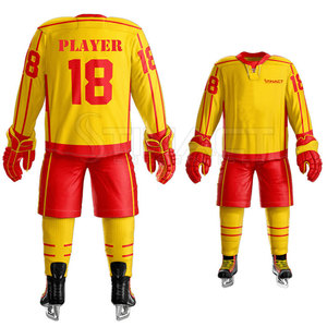 Nuevo Conjunto Completo de Uniforme de Hockey sobre Hielo para Hombre con Construcción Duradera y Tela Elástica para un Movimiento Fácil - Product Image 3