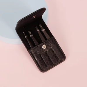 Eyebrow Tweezer Set Stainless Steel Professional Tweezers Kit Slant Flat <b>Pointed</b> Hair <b>Removal</b> <b>Tool</b> OEM Private Label - Product Image 5