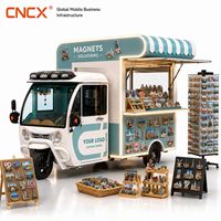 Camion de restauration mobile électrique personnalisable avec congélateur et équipement commercial pour la vente de crèmes glacées