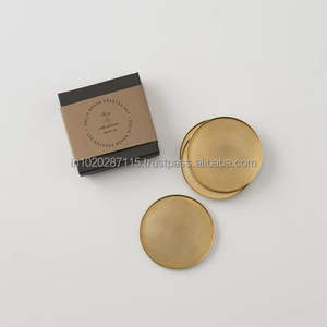 Posavasos de metal hecho a mano con intrincado diseño floral grabado, perfecto para decoración del hogar de lujo, uso de mesa de cocina y oficina - Product Image 3