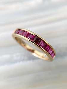 Pink Moissanite Eternity <b>Ring</b> Square Cut Band Gold Color Jewelry for Women <b>silver</b> <b>ring</b> foe women fashion <b>ring</b> <b>925</b> <b>silver</b> <b>ring</b> - Product Image 3