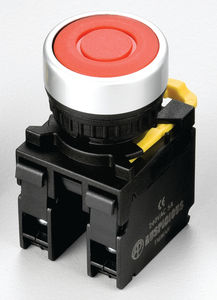 Interrupteur à bouton-poussoir étanche IP65 de 22 mm, tête ronde éclairée, interrupteur momentané pour panneaux de commande - Product Image 5