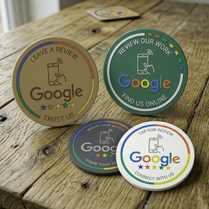 Tarjeta NFC NTAG213 Personalizada con Código QR para Reseñas de Google, Mini Etiqueta de 13.56 MHz para Comentarios de Clientes y Marketing Empresarial - Product Image 3